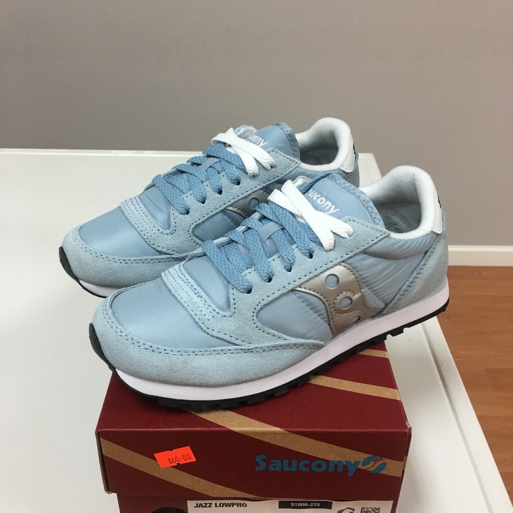 Saucony Jazz LowPro- Women's Blue Fog/Silver